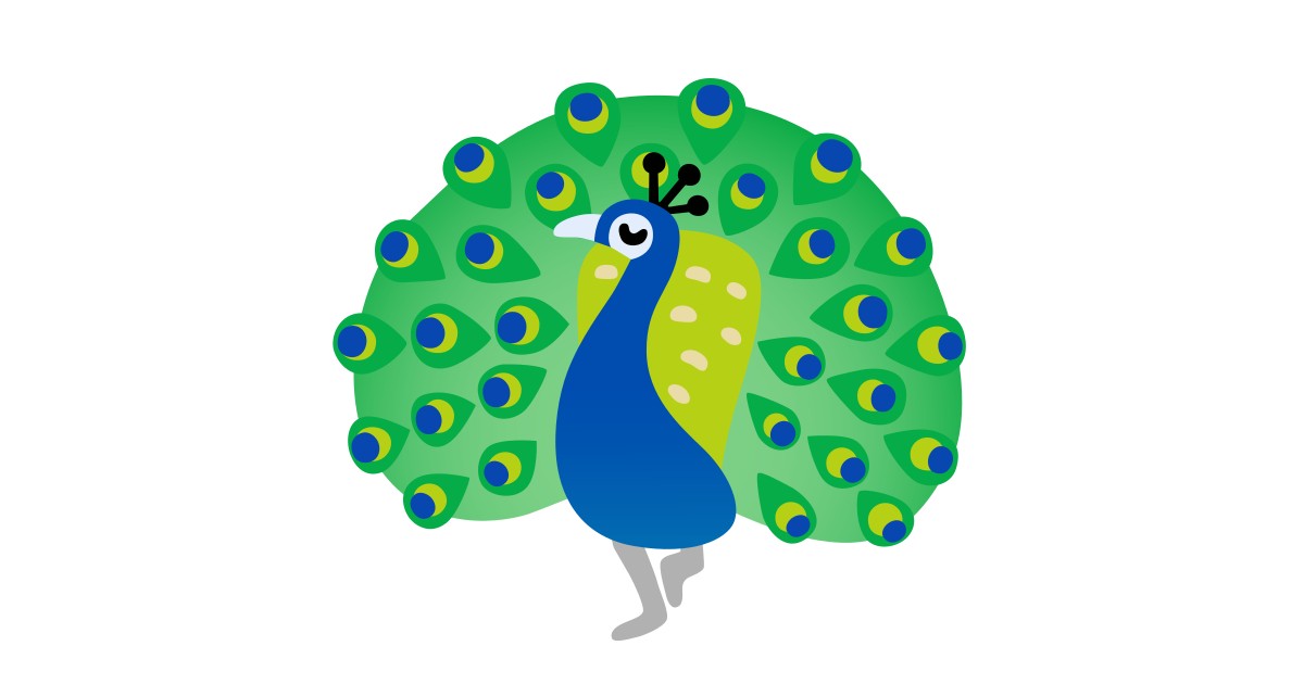 Ð peacock emoji