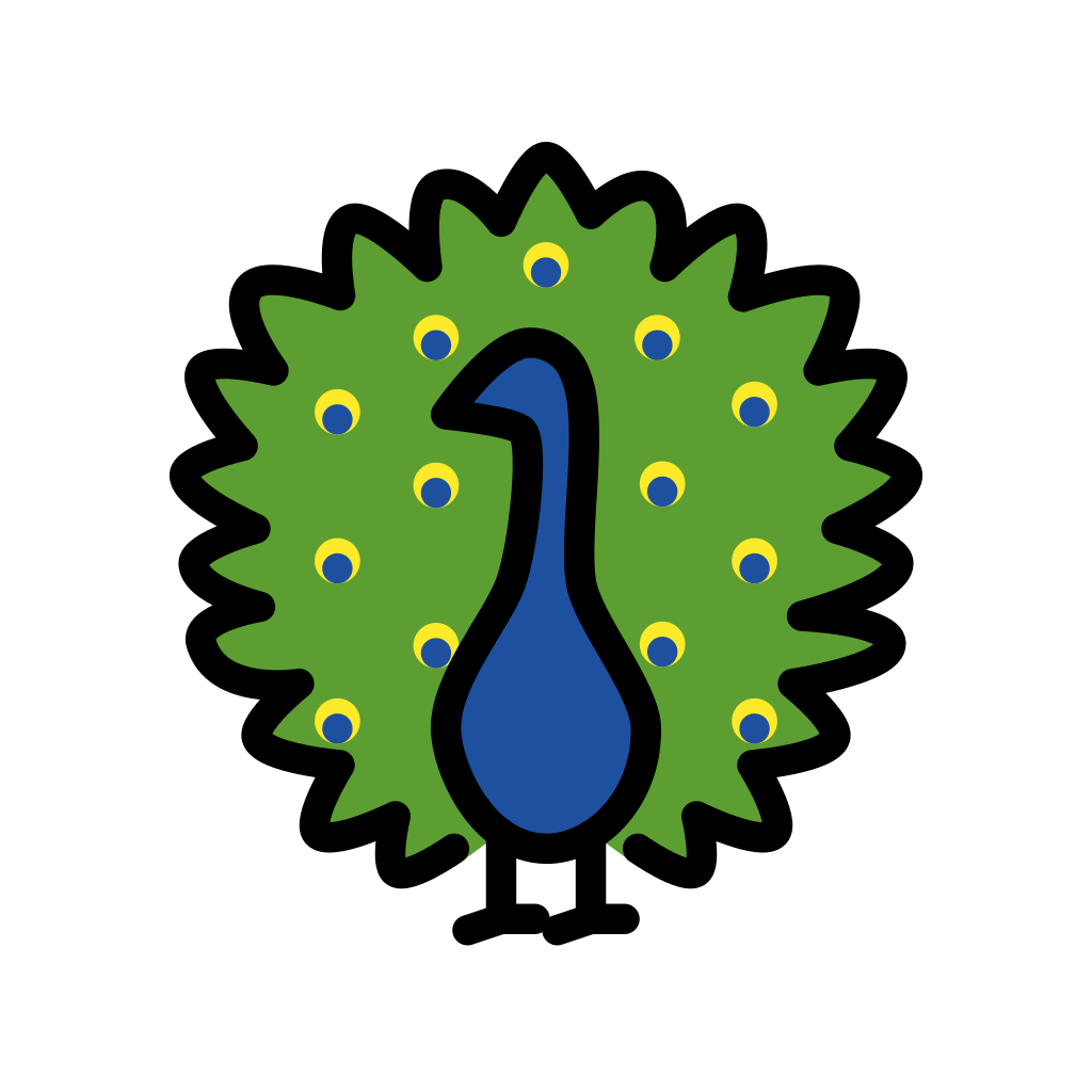 Ð peacock emoji
