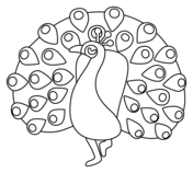 Peacocks coloring pages free coloring pages
