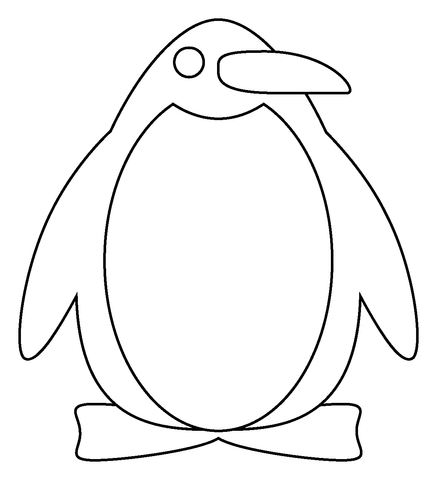 Penguin emoji coloring page free printable coloring pages