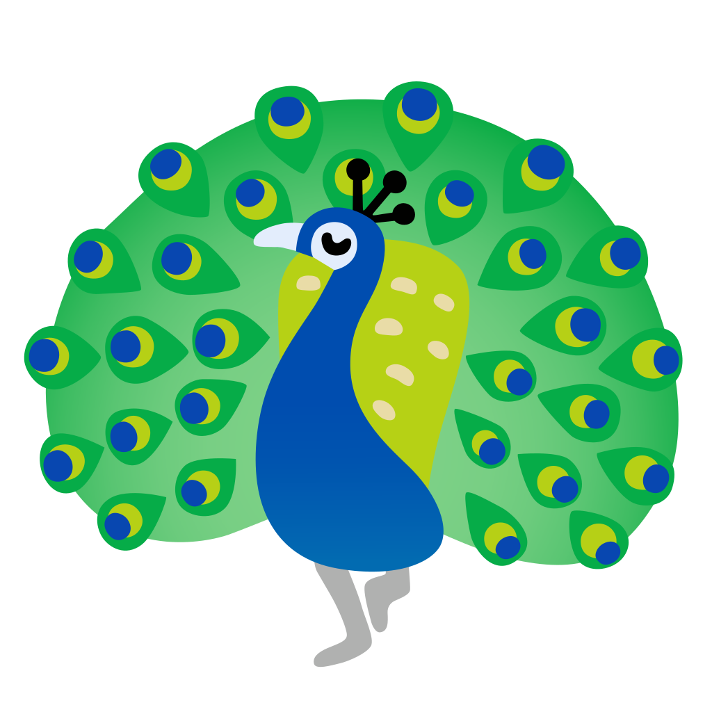Ð peacock emoji