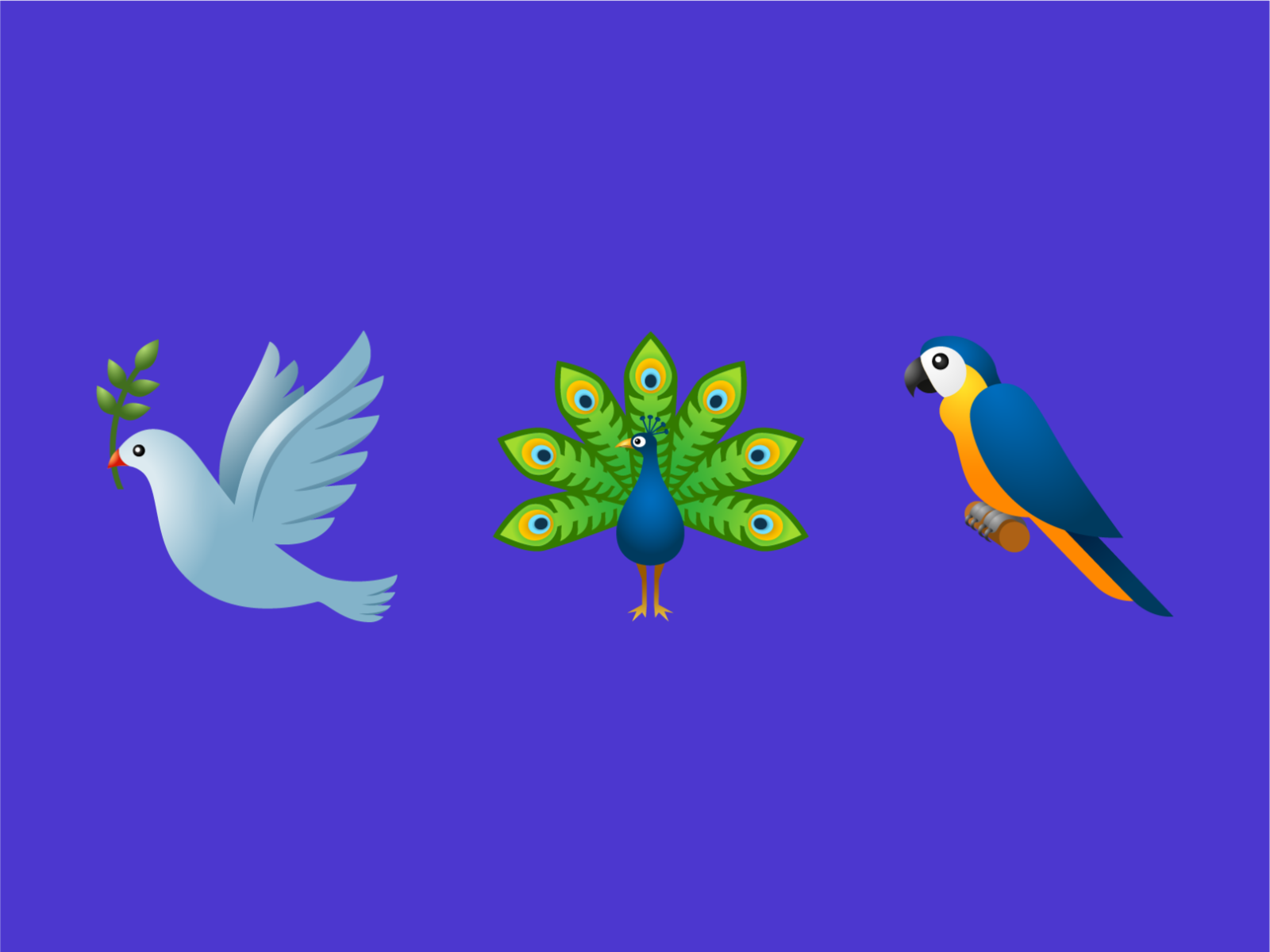 Birds emoji by andrew for icons on