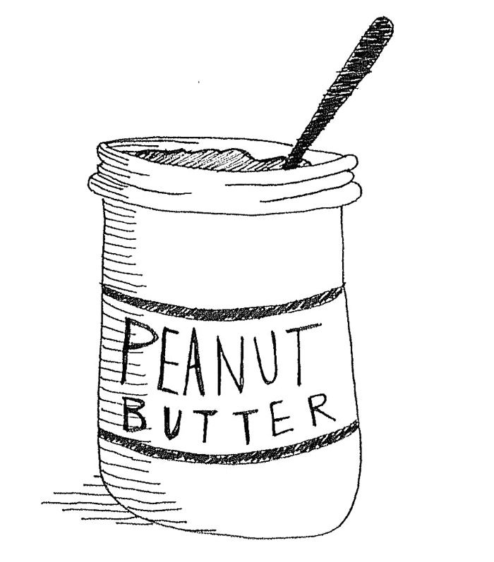 Peanut butter coloring pages