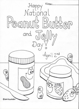 Happy national peanut butter and jelly day by noodlzart tpt