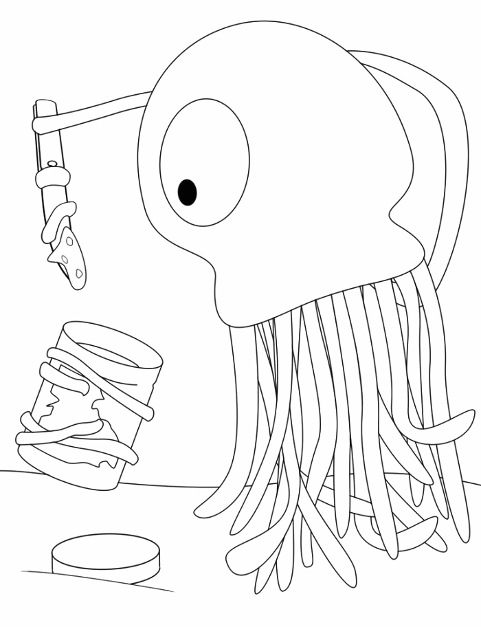 Peanut butter coloring pages