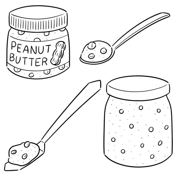 Peanut butter stock illustration