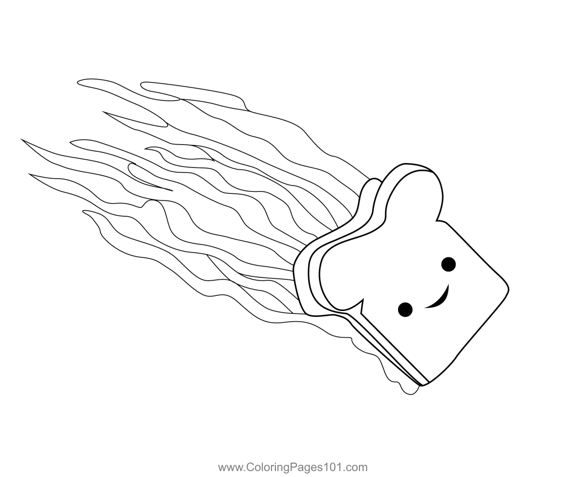 Peanut butter and jellyfish cloudy with a chance of meatballs coloring page for kids