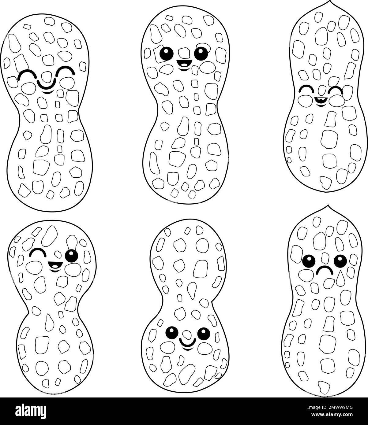 Peanuts cartoon black and white stock photos images