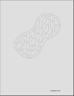 Coloring page peanut