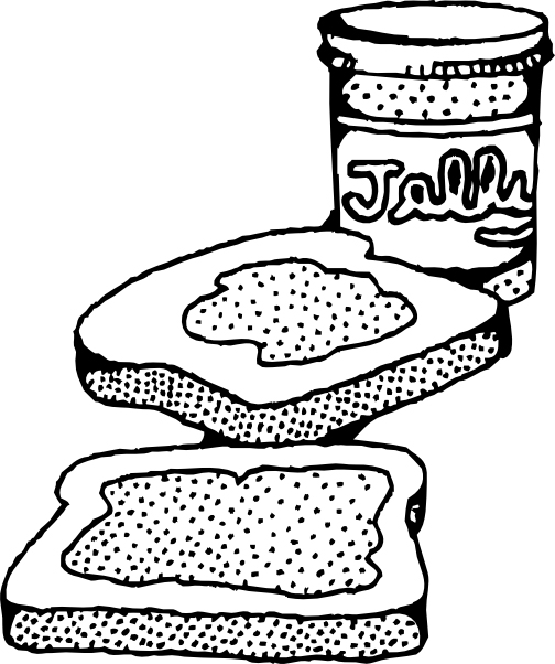 Peanut butter coloring pages