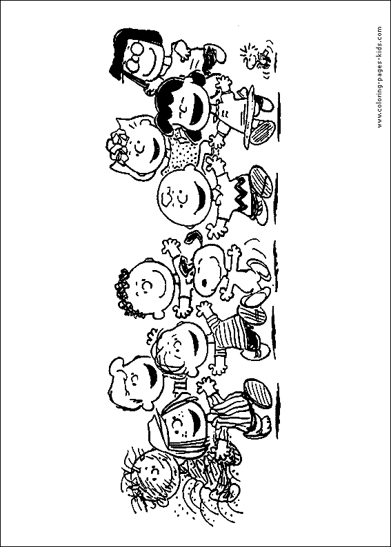 Snoopy color page