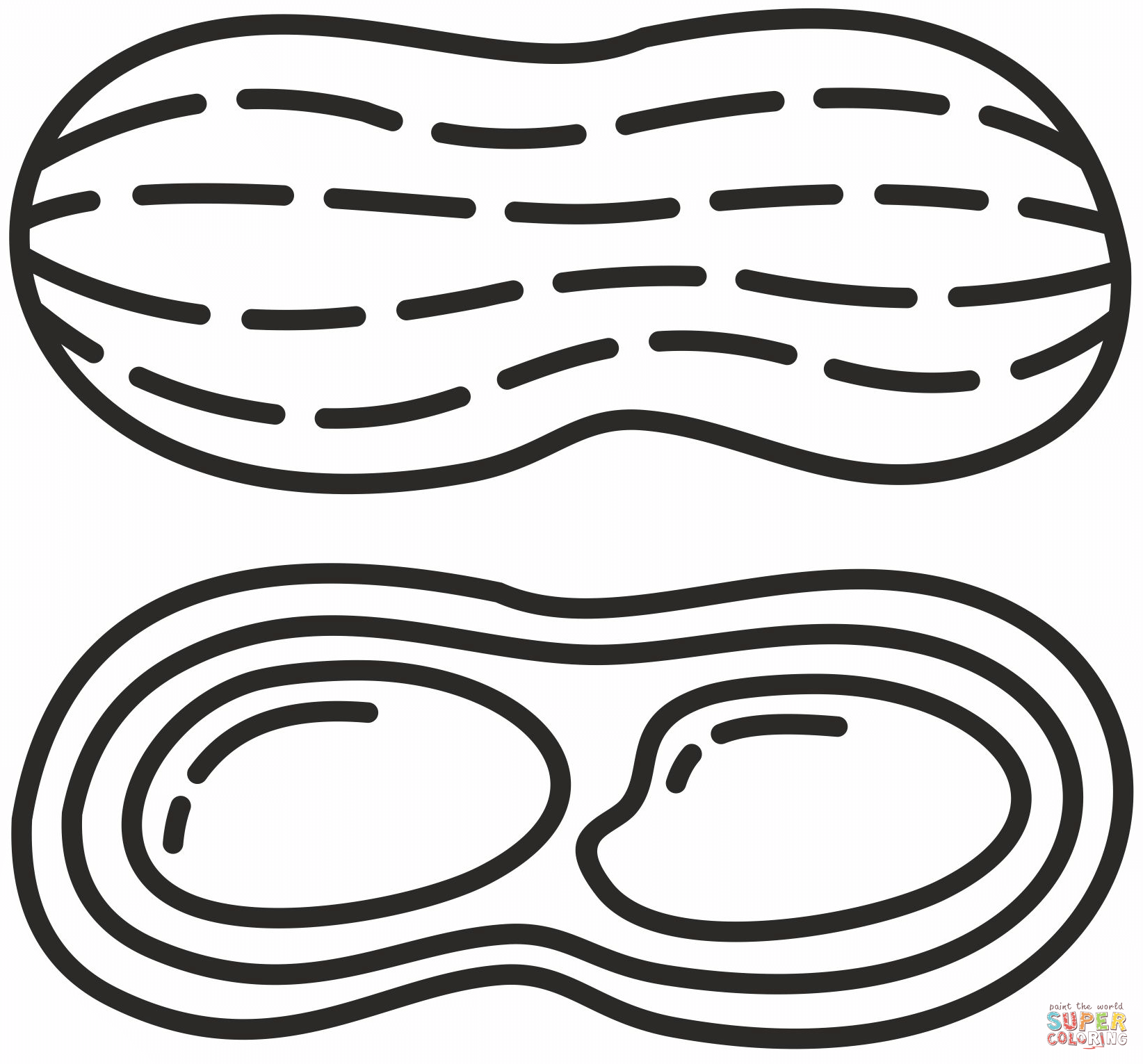 Peanut coloring page free printable coloring pages