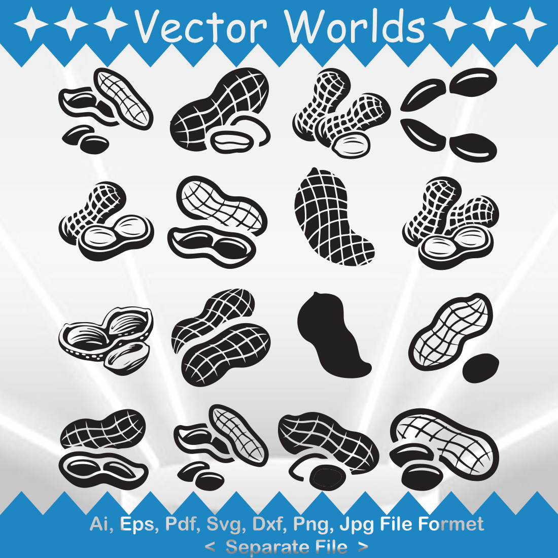 Peanut svg vector design