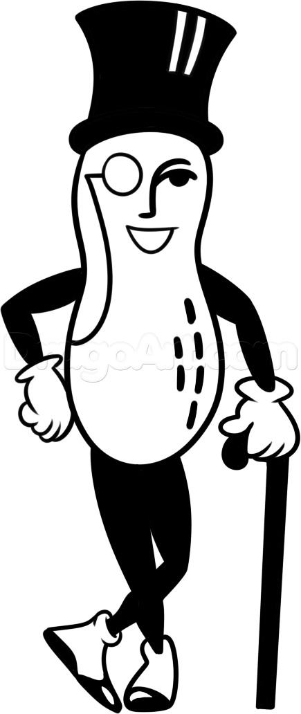 How to draw mr peanut step by step characters pop culture free online drawing tutorial added by dawn february â mr peanut peanut pictures indie drawings