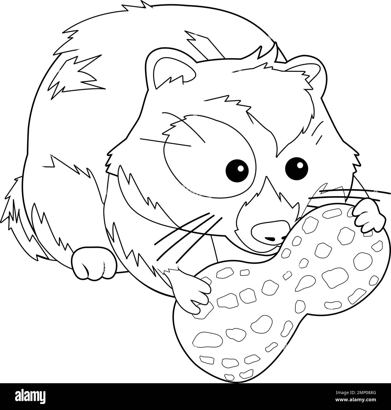 Cartoon peanut black and white stock photos images