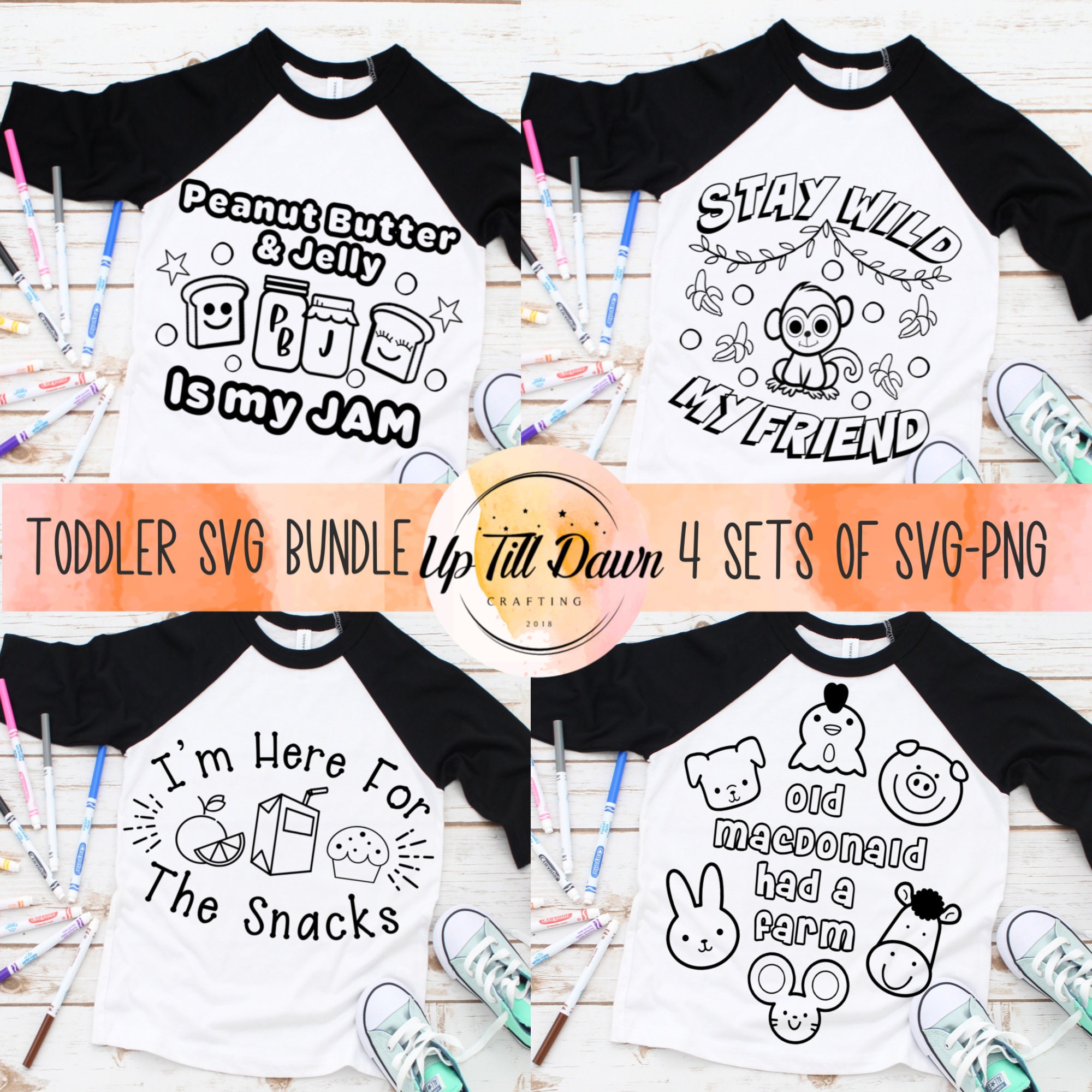 Toddler coloring svg bundle coloring svg