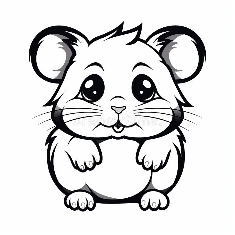 Hamster coloring stock illustrations â hamster coloring stock illustrations vectors clipart
