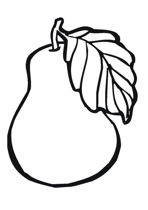 Coloring pages printable pears coloring page