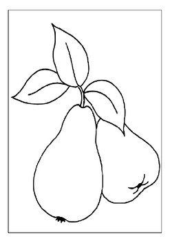 Engage young minds with printable pear coloring pages collection for kids