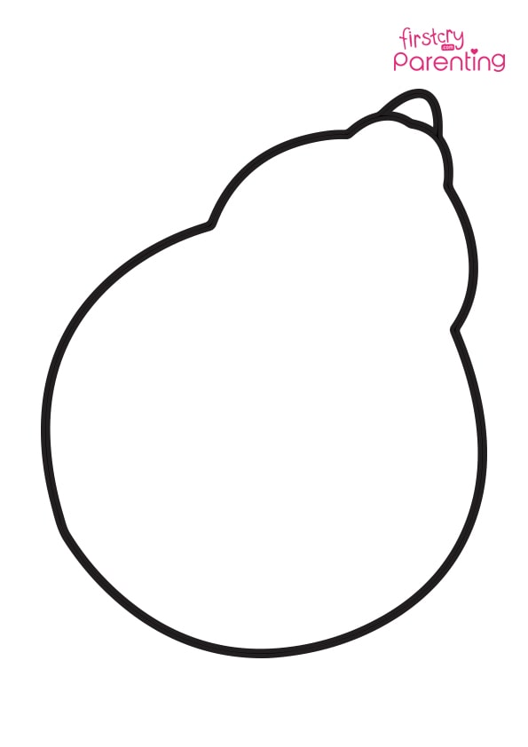 Pear coloring page for kids