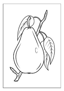 Engage young minds with printable pear coloring pages collection for kids