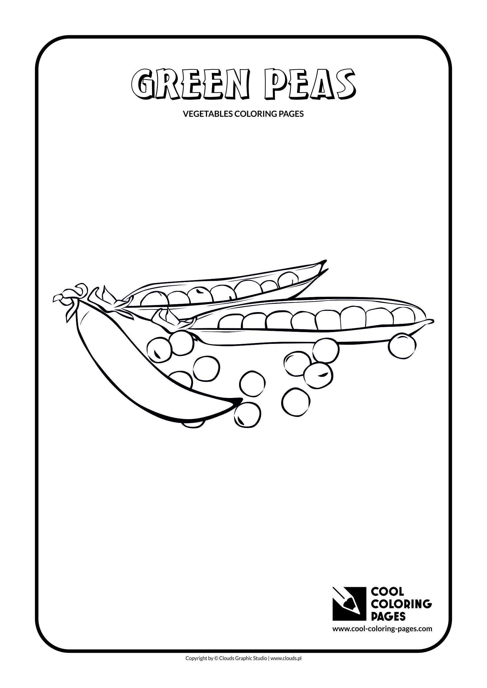 Cool coloring pages green peas coloring page