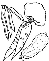 Printable peas coloring page vegetables