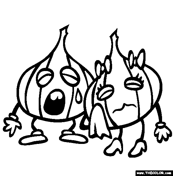 Onions coloring page free onions online coloring