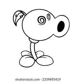 Illustration pink per black white can stock illustration