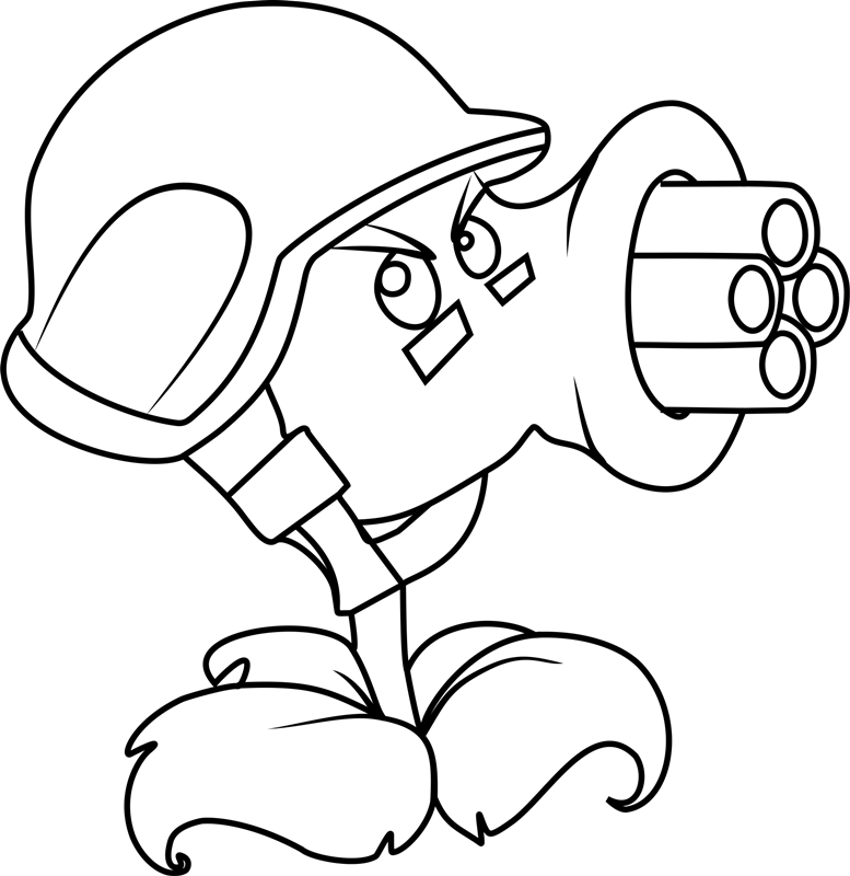 Cool gatling pea fãrbung seite