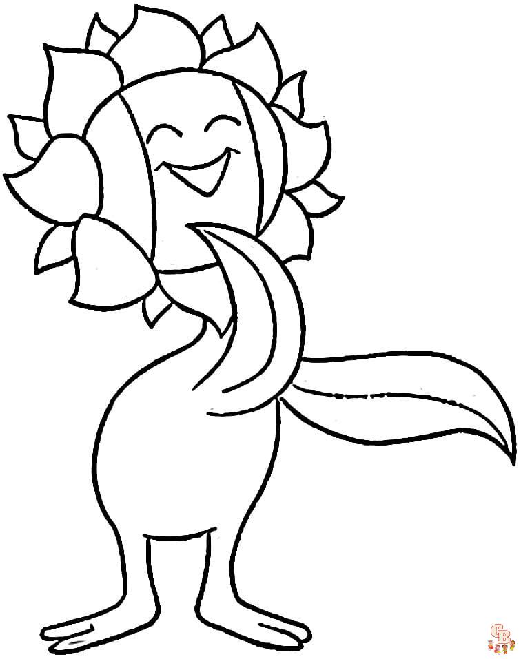 Explore the best sunflora coloring pages for free on