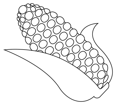 Dibujo de mazorca de maãz para colorear dibujos para colorear imprimir gratis