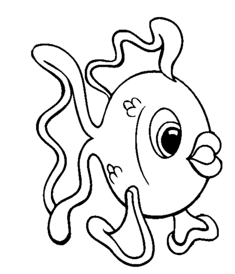 Disney flounder coloring pages