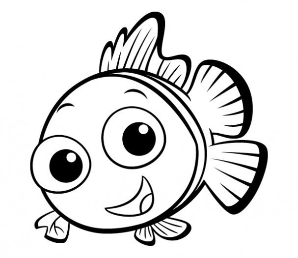 Peces para colorear pintar e imprimir