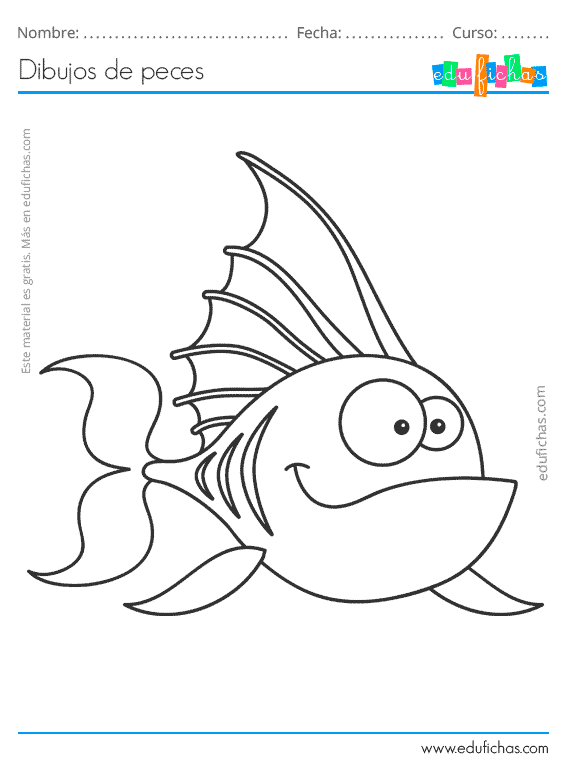Dibujos de peces para colorear descarga gratis dibujos para niãos