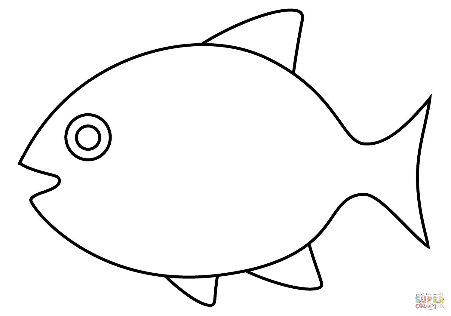 Fish emoji coloring page free printable coloring pages