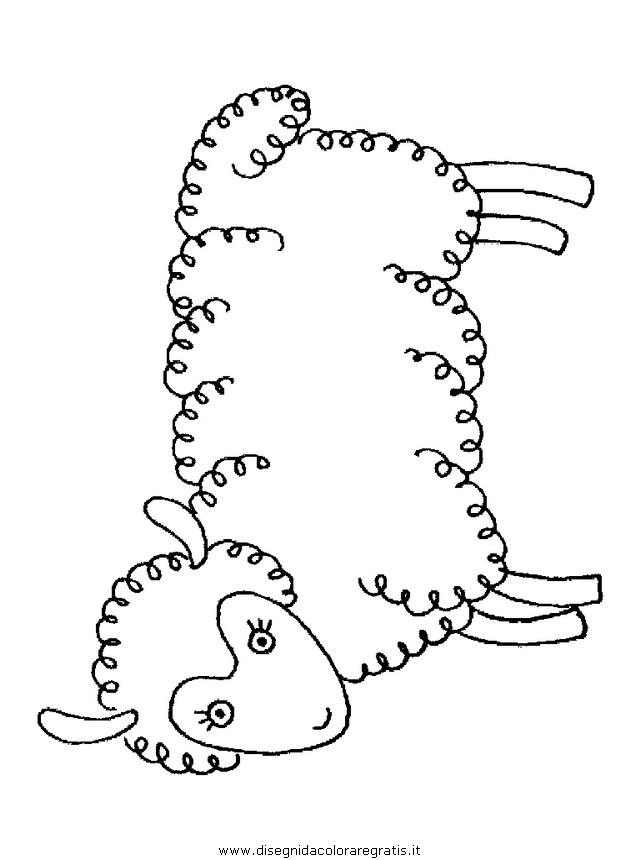 Disegno pecorapecore animali da colorare