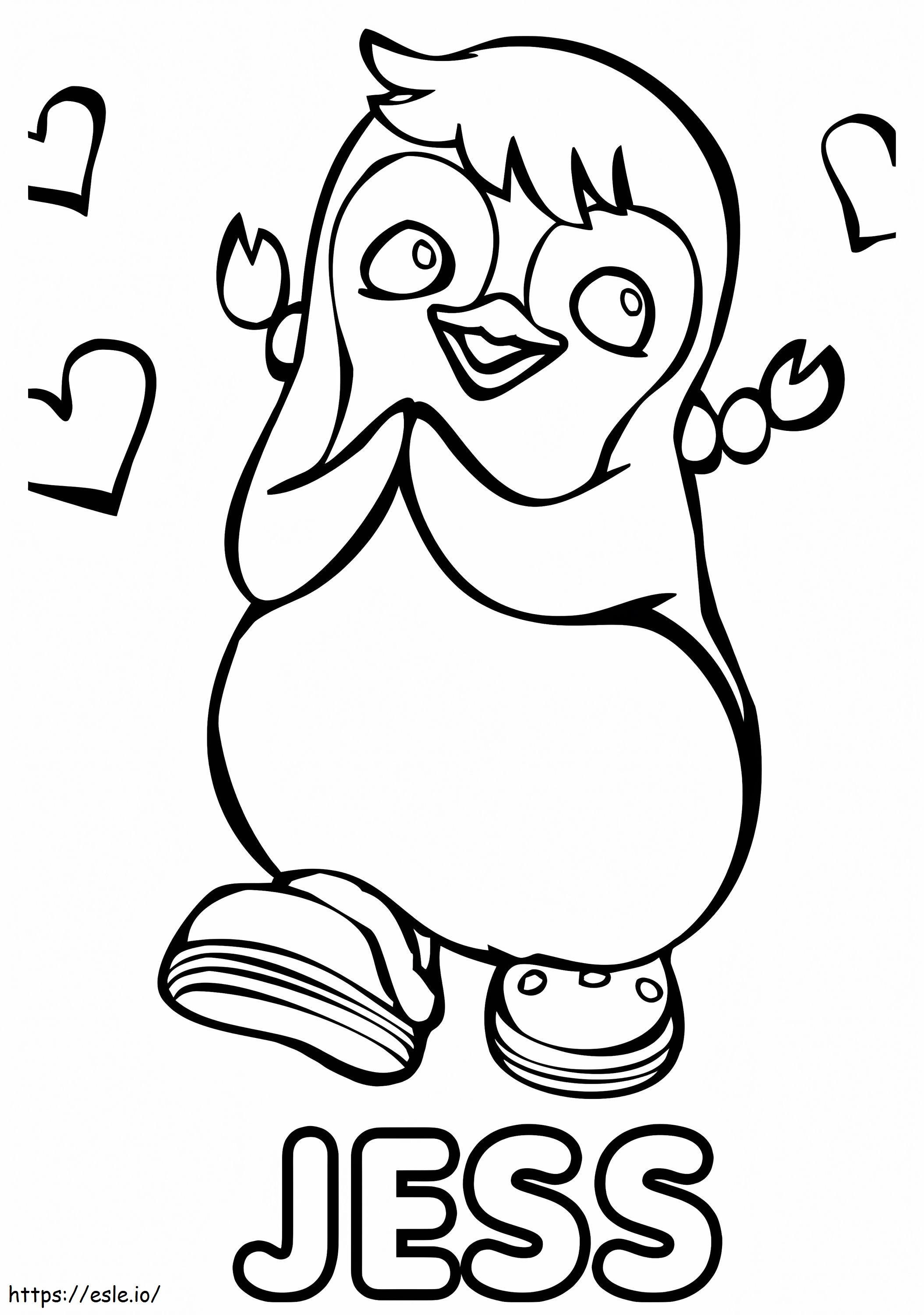 Jess badanamu coloring page