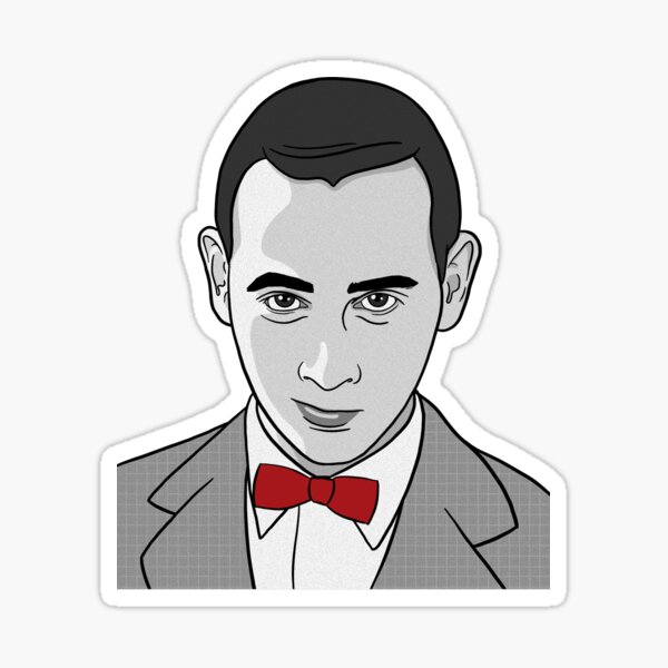 Pee wee herman sticker for sale by megmclain