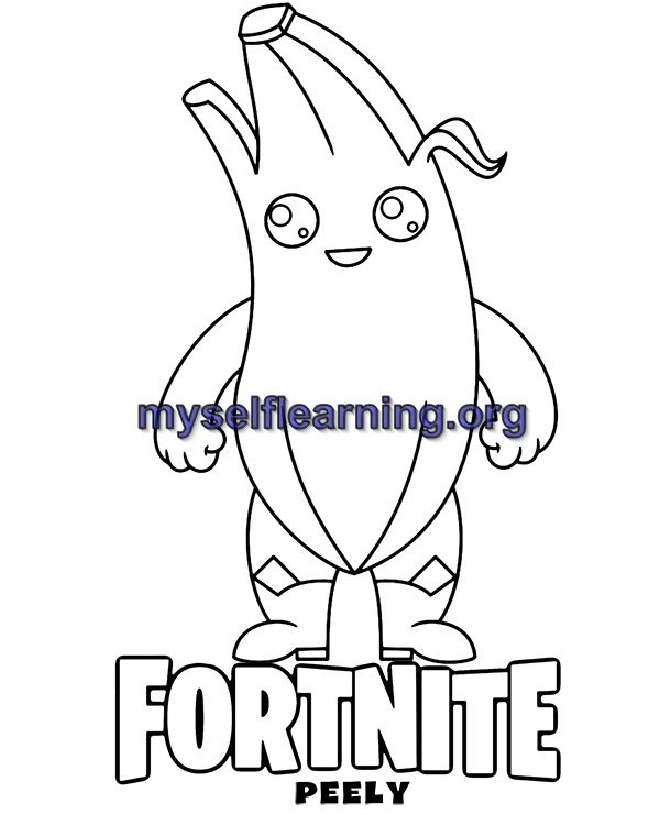 Fortnite coloring sheet instant download