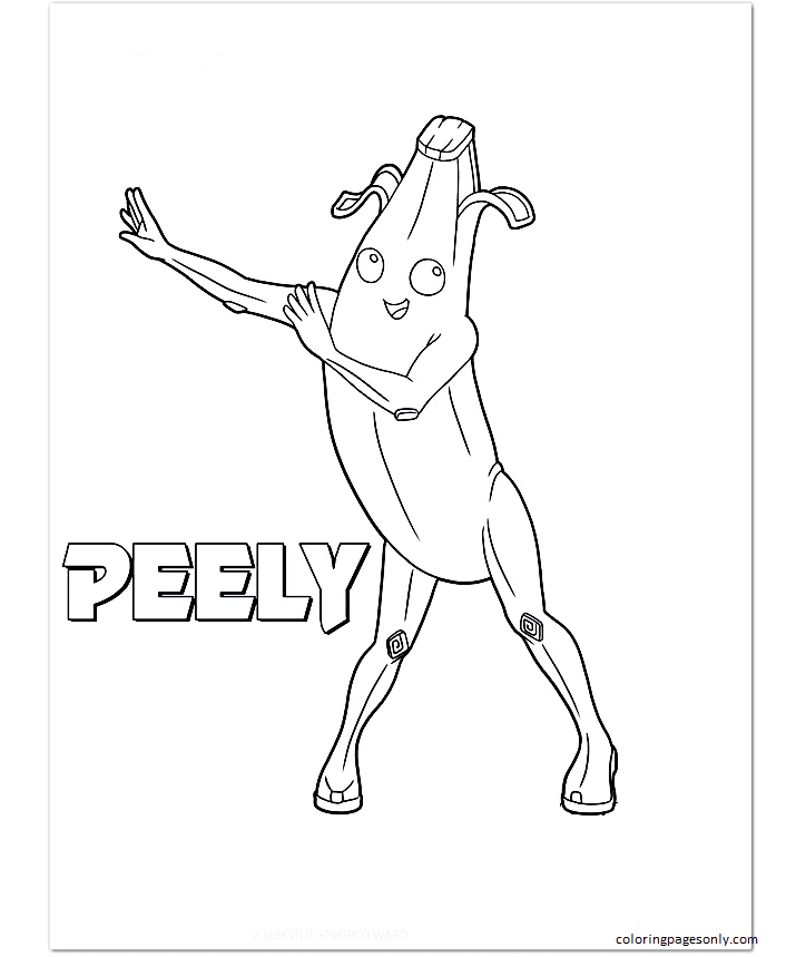 Peely coloring pages printable for free download