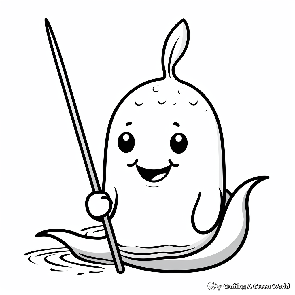 Narwhal coloring pages