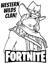 Peely figure fortnite coloring picture
