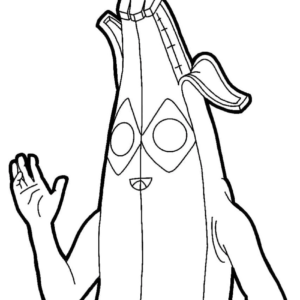 Peely coloring pages printable for free download