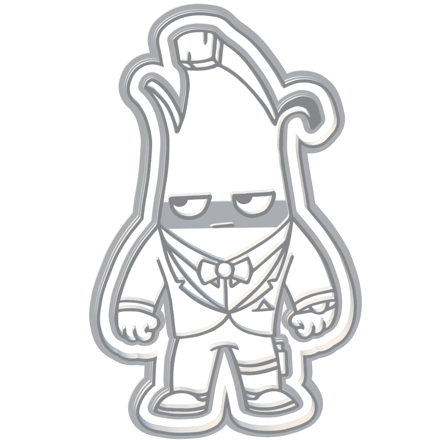 Stl file fortnite agent peely cookie cutter premium ðªãd printing design to downloadãcults