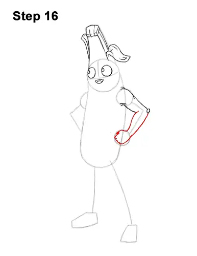 How to draw peely fortnite with step