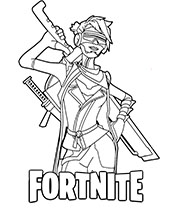 Peely figure fortnite coloring picture