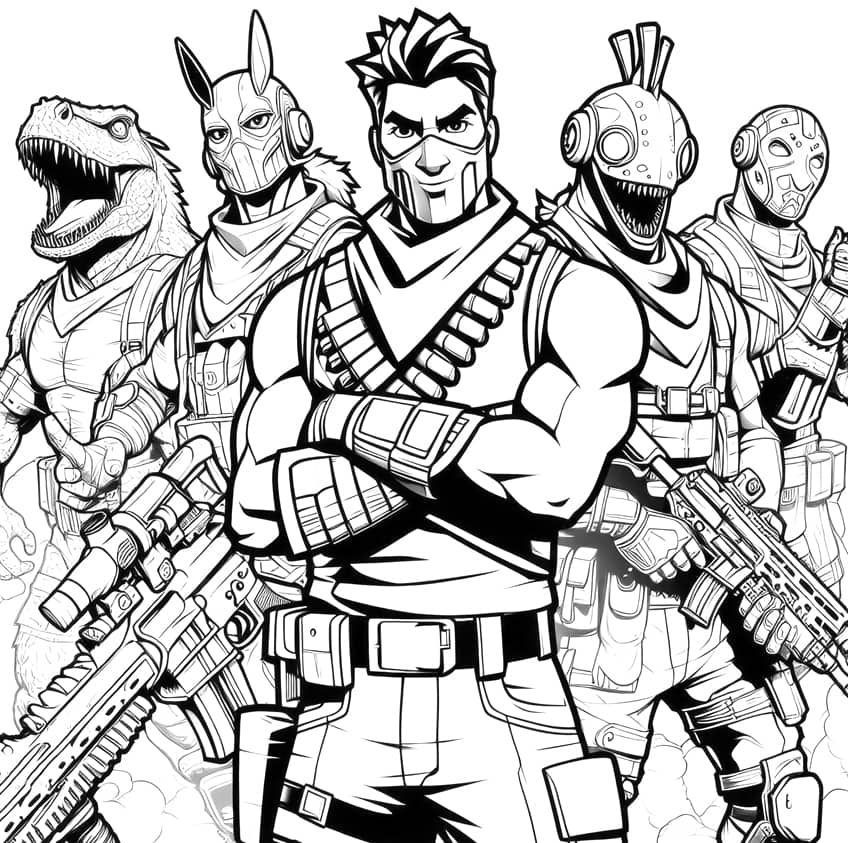 Fortnite coloring pages