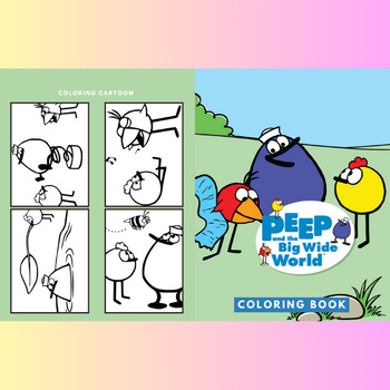 Peep and the big wide world coloring pages for students preschool pre