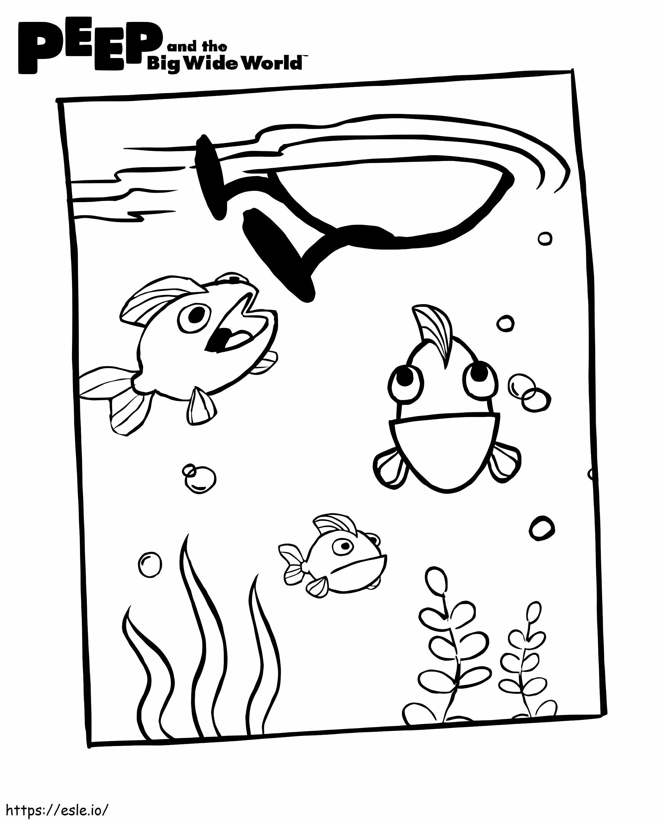 Peep and the big wide world coloring page
